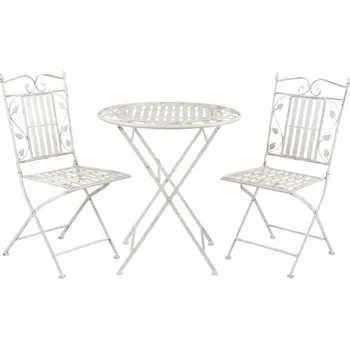 Zahradní sestava Clayre & Eef - Zahradní bistro set stůl a dvě židle 5Y0385