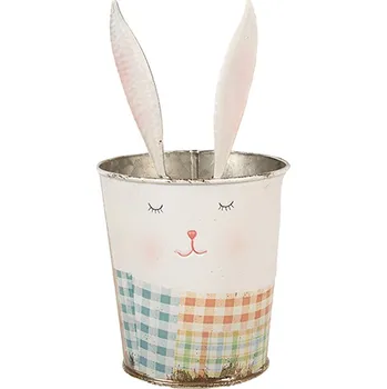 Clayre & Eef - Kovový stojánek na příbory RABBIT 6Y5592