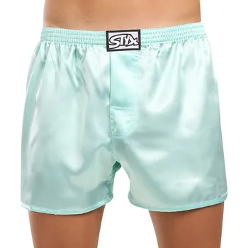 Trenýrky Pánské trenky Styx klasická guma saténové světle zelené (C1162) XXL Možnost vrácení zboží ZDARMA do 120 dnů!