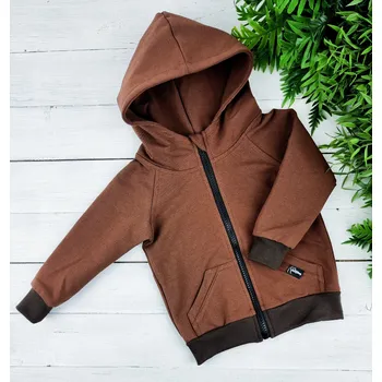 Dívčí mikina Kulišárny Mikina zipper BROWN VELIKOST: 116