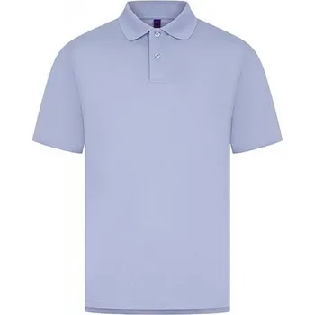 Pánská móda Henbury Pánská polokošile Coolplus z piké úpletu Barva: fialová levandulová, Velikost: L W475