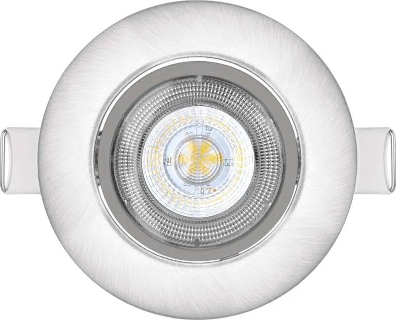 Emos lighting LED bodové svítidlo SIMMI stříbrné, kruh 5W teplá bílá 1540125510
