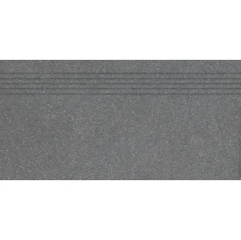 Dlažba RAKO Schodovka Rako Block černá mat rektifikovaná 40x80 DCP84783 DCP84783