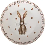 Clayre & Eef - Porcelánový jídelní talíř RUSTIC EASTER BUNNY REBFP