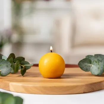 Svíčka Tvoje svíčka Včelí svíce Koule 6,5 cm