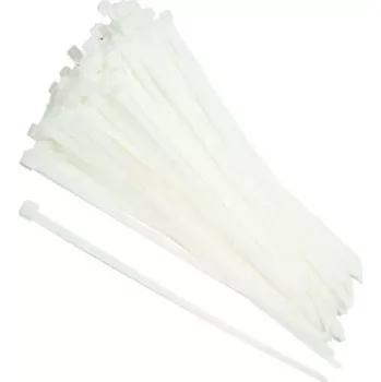 Stahovací páska Licent CT48190 Stahovací pásky, bílé 190x4,8mm 100 Ks