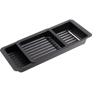 Organizace kuchyně AGOFORM Odkapávače (2ks) na nádobí do dřezu 440x185mm a 205x183mm černé