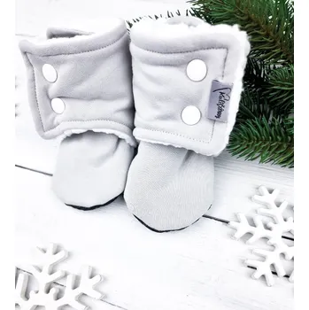 Capáčky Kulišárny Capáčky barefoot s beránkem Mouse White VELIKOST: 1 délka stélky: 11cm