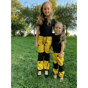 Chlapecké kalhoty Dětské softshelové kalhoty - zvěř na žluté Velikost: 146