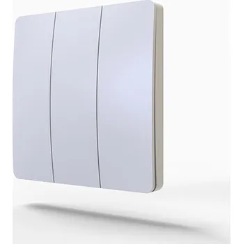 vypínač STRONG StrongLumio bezdrátový vypínač samonapájecí - bílá, 3 tlačítka