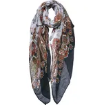 Clayre & Eef - Šátek BLACK RED JZSC0754Z