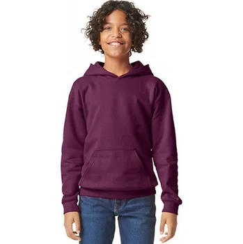 Chlapecká mikina Gildan Středně teplá dětská klokanka se spuštěnými rameny a fleecem uvnitř Barva: fialová maroon, Velikost: 116/128 GSF500K