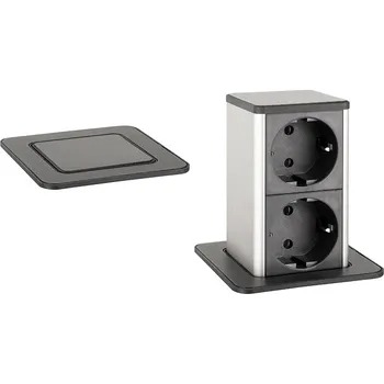 Elektrická zásuvka STRONG StrongPower PowerUp zásuvka, 2x230V, Černá, Schuko