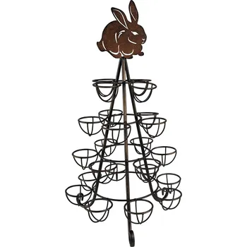 Věšák Clayre & Eef - Kovový stojan na vajíčka RABBIT 6Y5414