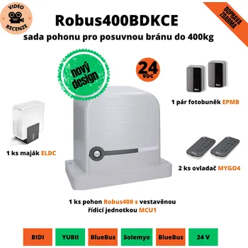Stavebniny Robus400BDKCE - sada pohonu pro posuvnou bránu do 400kg