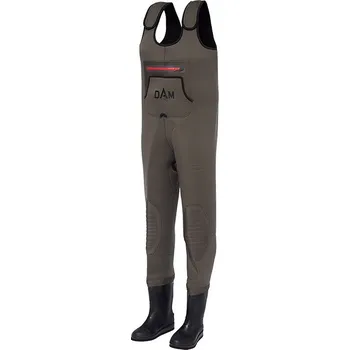 Rybářské oblečení Prsačky DAM Break Point Neoprene Wader Felt Sole Velikost 44/45