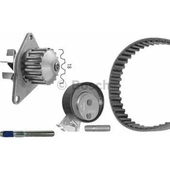 Rozvod motoru Rozvodová sada Bosch s vodní pumpou pro motory Citroen 1.4i v C2, C3, Berlingo, Saxo, Xsara a Nemo (1987948725, 1609525180, 1987946934)
