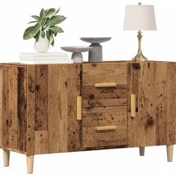 přebalovací pult a komoda Příborník old wood 100 x 36 x 60 cm kompozitní dřevo Hnědá 856902