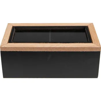 Dárková krabička Clayre & Eef - Dřevěná krabička na čajové sáčky 6H2235