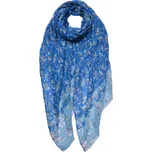 Clayre & Eef - Šátek FLOWERS BLUE JZSC0685BL