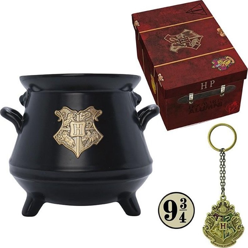 HARRY POTTER HOGWARTS Express 9 3/4 tazza rossa interna gialla 20 oz