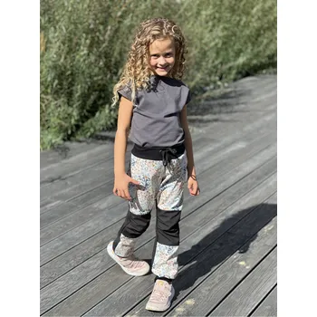 Chlapecké kalhoty Dětské softshellové kalhoty - luční kvítí Velikost: 104