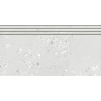 Dlažba RAKO Schodovka Rako Castone šedobílá mat rektifikovaná 40x80 DCP84855 DCP84855