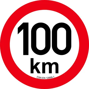 Příslušenství pro přívěs Omezení rychlosti 100 km/h, průměr 200 mm