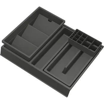 Příborník do zásuvky GOLLINUCCI Koupelnový organizér s přísl. pro hloubku 400 mm, antracit 308x372x90