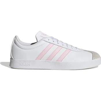 Dámská sálová obuv adidas VL Court Base Womens Shoes Wht/Pink/Grey 6 (39.3)