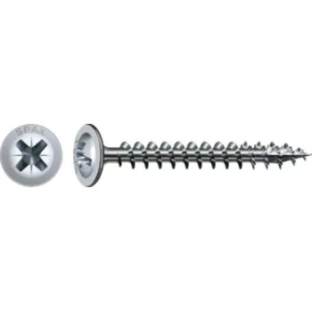 Vrut SPAX vrut 3,5x25 čočkovitá hlava s límcem PZ, 4C MH