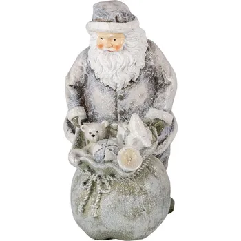 Vánoce Clayre & Eef - Dekorativní figurka Santy s dárky 6PR4729