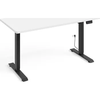 Psací stůl BIM Nastavitelný elektrický stůl BIMOTION 1S 140x70 Barva: Černý mat/bílý mat