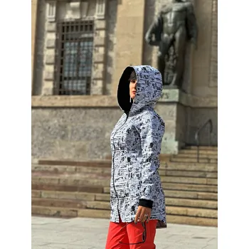 Dámský kabát Kabátek s rovným zapínáním - noviny Velikost: 38