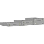 Stolní organizér TRAY, sada 3 ks, světle šedá, plsť, Umage