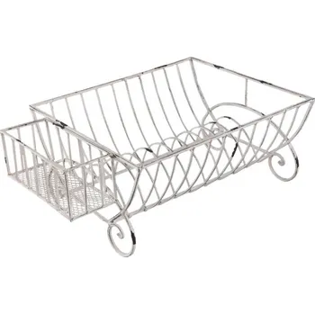 Stojan na víno Clayre & Eef - Kovový stojan na talíře nebo odkapávač 6Y2622