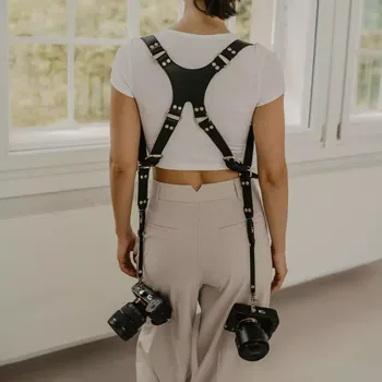 Připínací penis Loulex Double-Strap Black - Dvojitý popruh černý