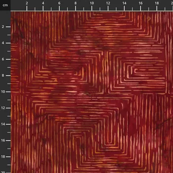 Hoffman 3378-205 bali batika hnědá bavlněná látka