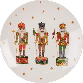 Stolování Clayre & Eef - Porcelánový dezertní talíř HAPPY LITTLE CHRISTMAS HLCDP