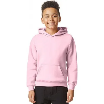 Chlapecká mikina Gildan Středně teplá dětská klokanka se spuštěnými rameny a fleecem uvnitř Barva: růžová světlá, Velikost: 140/152 GSF500K
