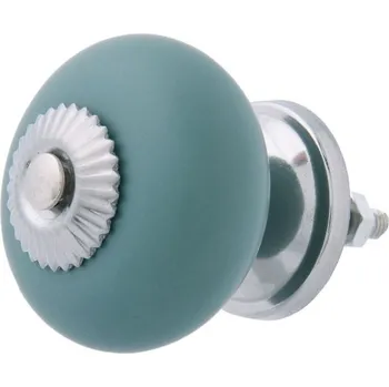 Nábytkové kování Clayre & Eef - Nábytková úchytka GREY GREEN 63808