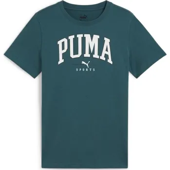 Puma Kids' Squad Big Graphic Regular Fit T-Shirt Green 7-8 let