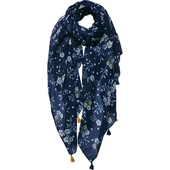 Šátek Clayre & Eef - Šátek BLUE WHITE FLOWERS JZSC0733