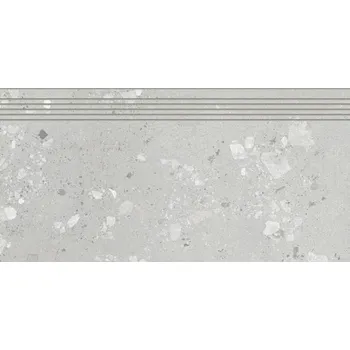 Dlažba RAKO Schodovka Rako Castone šedá mat rektifikovaná 40x80 DCP84856 DCP84856