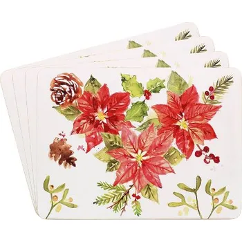 prostírání Leonardo, Anglie Leonardo - Korkové prostírání Vánoční hvězda 4 ks - 29x22 cm