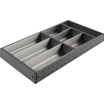 Příborník do zásuvky STRONG StrongMax příborník kompletní sada H=550, Š=276mm šedá, včetně misek 3+3