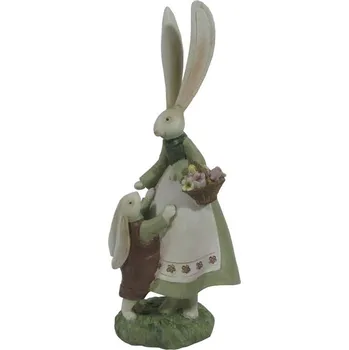 Clayre & Eef - Dekorativní figurka králičí mamky s králíčkem 6PR3567