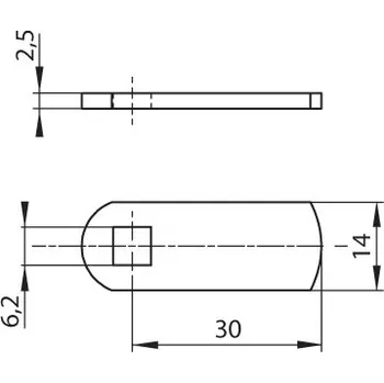 Nábytkové kování LEHMANN Závora (riegel) 477 (443714770)