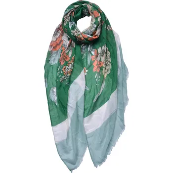 Šátek Clayre & Eef - Šátek FLOWERS GREEN JZSC0684GR