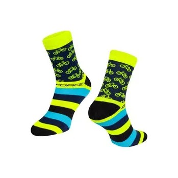 Pánské ponožky Force ponožky Cycle S-M/36-41 žlutá